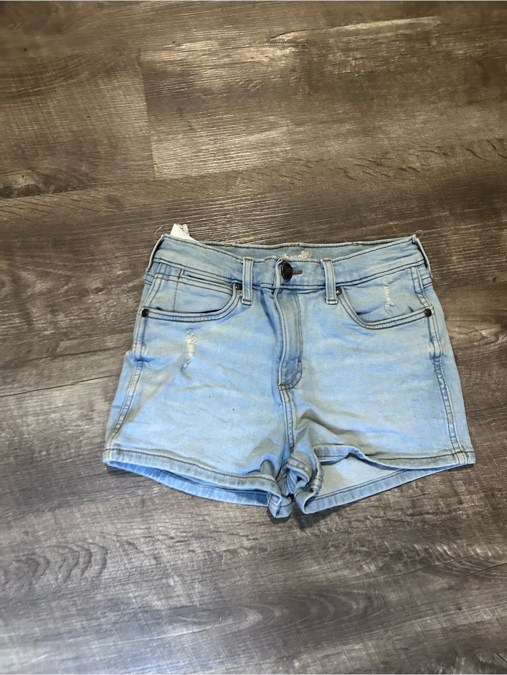 Wrangler Light Blue Denim Jean Shorts